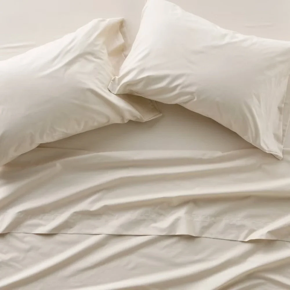 Standard 400 Thread Count Percale Pillowcases Natural - Casaluna™